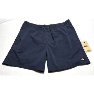 Quicksilver Mens Lined Swim Trunks Size XL Everyday Volley Navy Board Shorts NWT